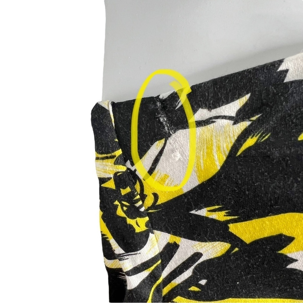 Snap Strapless Black, White, Yellow Floral Cocktail Party Dress - Picture 2 of 13